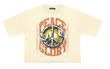 Roku - Peace Glory Cropped Tee - Eggshell ROKU STUDIO