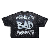 Rare Peace - Futuristic Tee W/ Rhinestone Details - Black