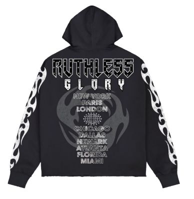 Roku - Ruthless Boxy Fleece Hoodie - Black