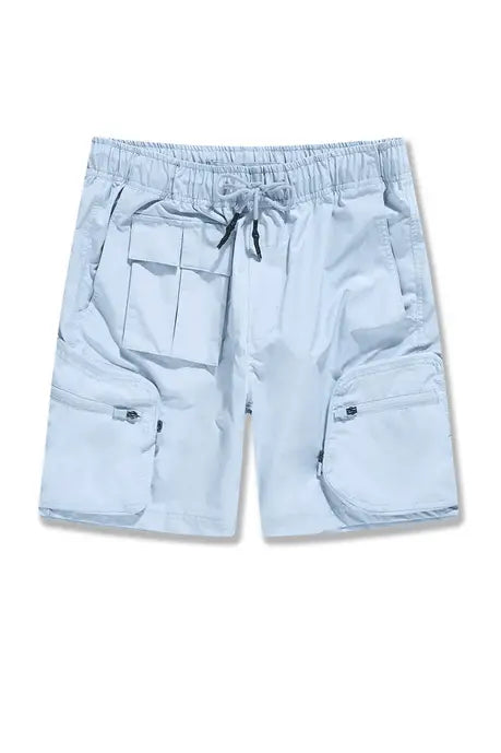 Jordan Craig - Retro - Altitude Cargo Nylon Shorts - Sky Blue - BLVD