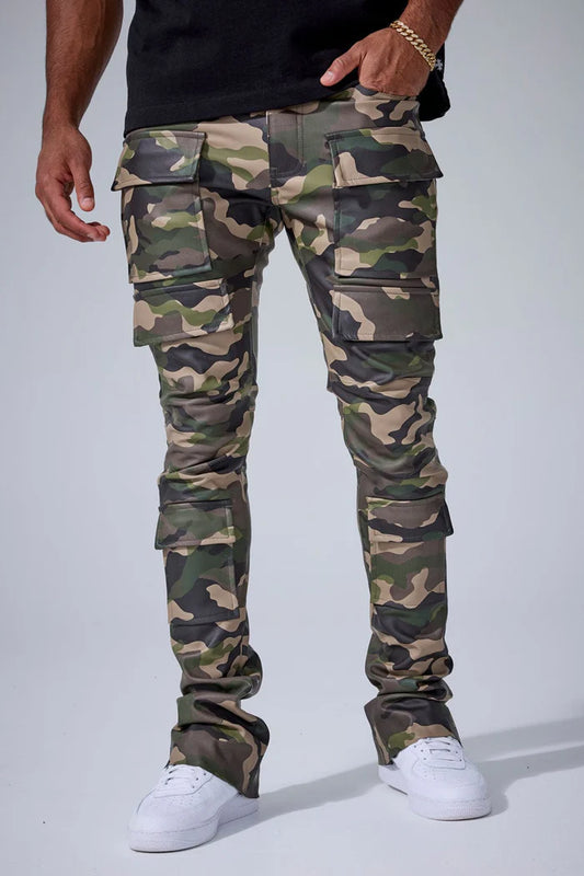 Jordan Craig Ross Stacked - Thriller Camo Cargo Pants - Vintage Camo