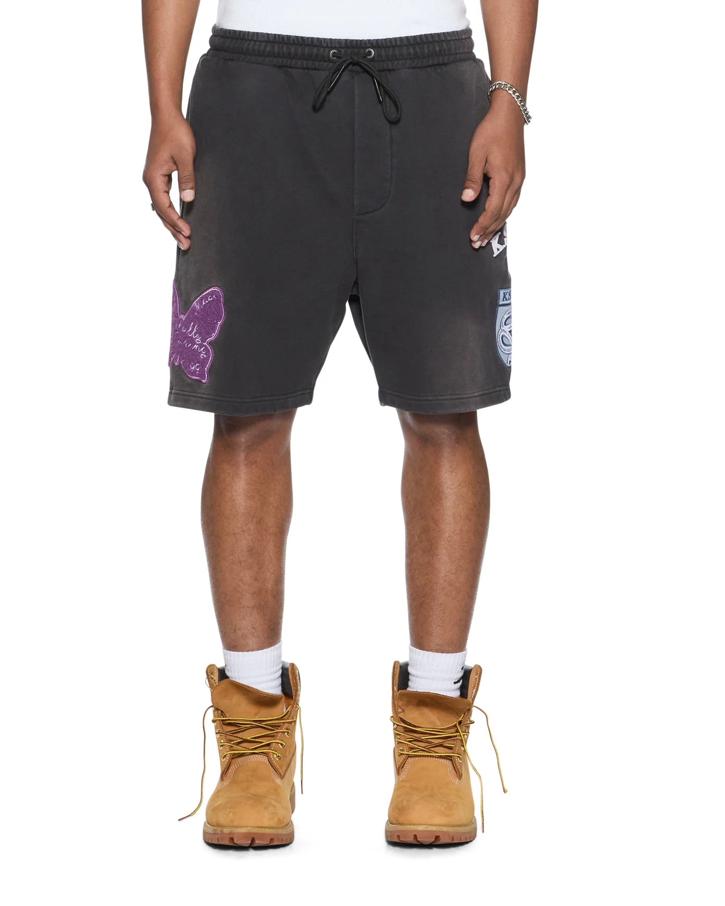 Ksubi - Genesis Ekcess Ss Tee & Trak Short Set - Charcoal Fade