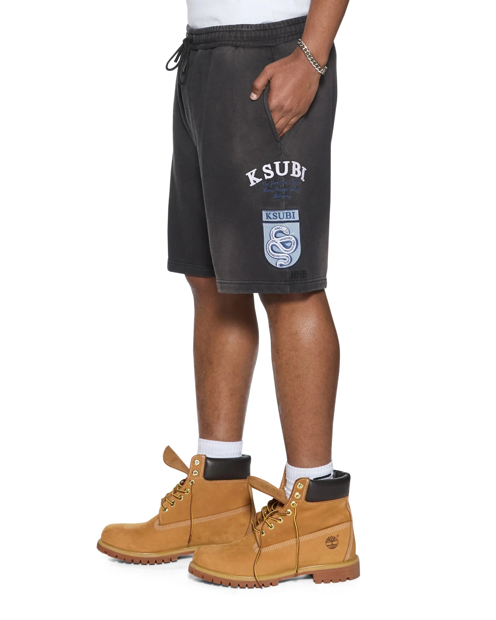 Ksubi - Genesis Ekcess Ss Tee & Trak Short Set - Charcoal Fade