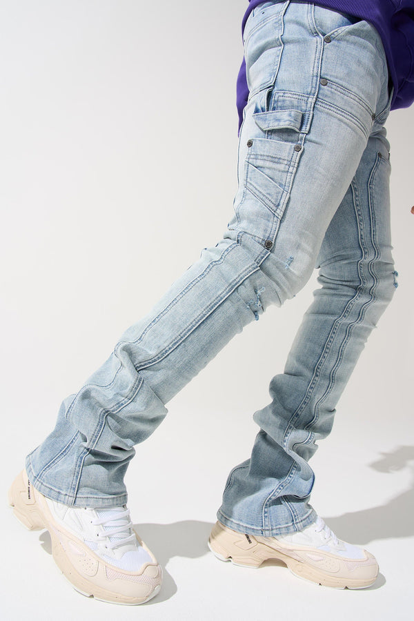 Serenede "Sky'' Stacked Jeans - Blue O
