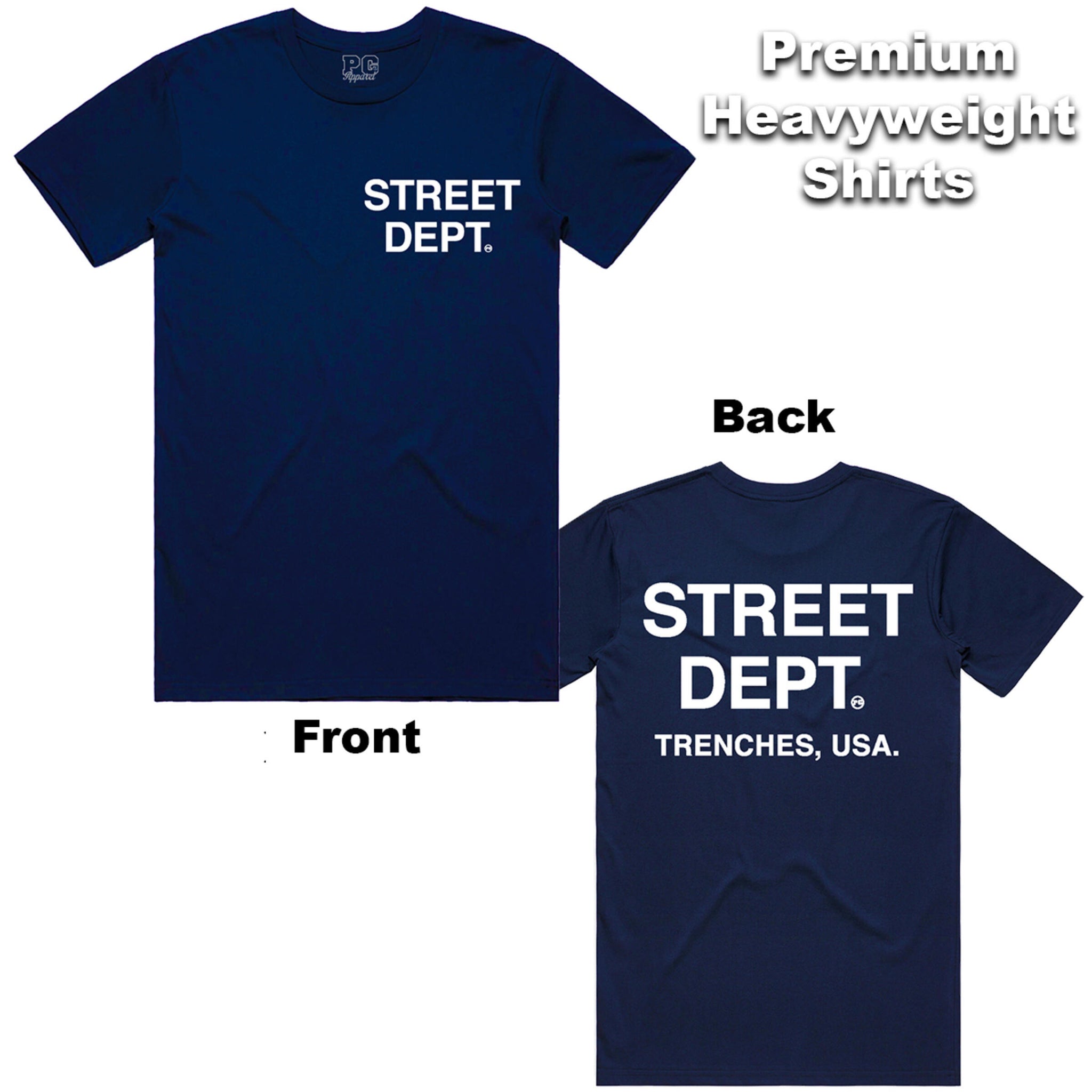 Pg Apparel Street Dept Men T-shirt - Navy Blue Planet Grapes