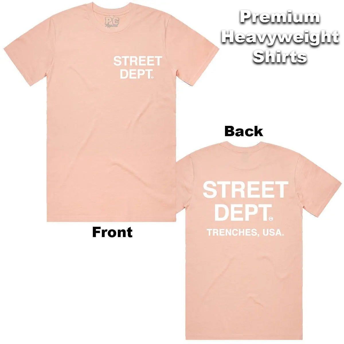 Pg Apparel Street Dept T-Shirt - Pale Pink S - BLVD