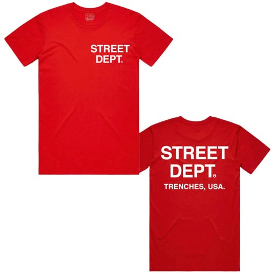 Pg Apparel Street Dept T-Shirt - Red - BLVD