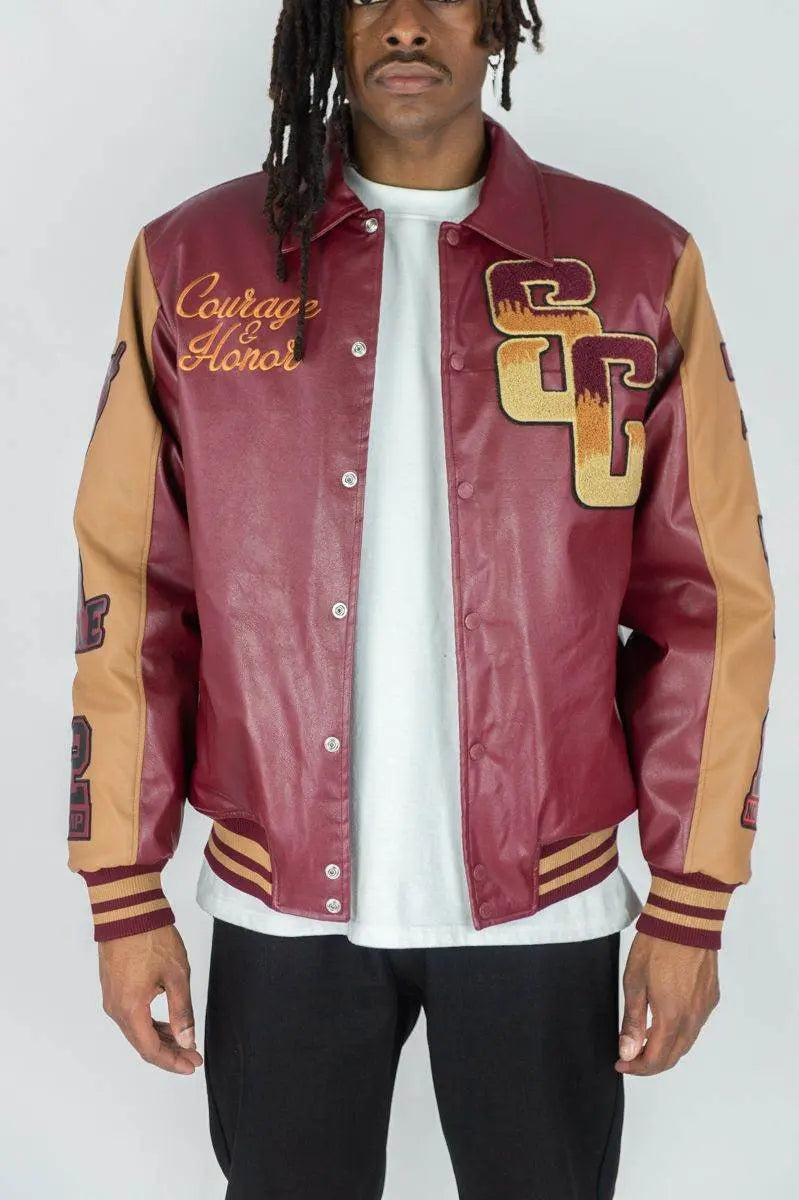RM Superior Pu Jacket - Burgundy - BLVD
