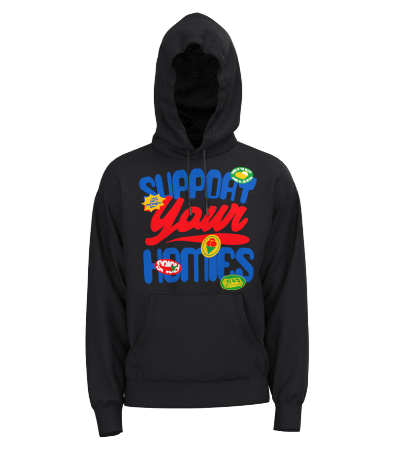 Point Blank Support Your Homies Hoodie - Black