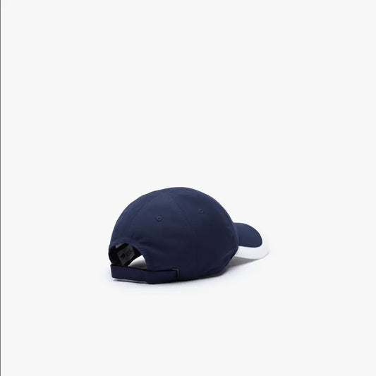 Lacoste Unisex SPORT Contrast Border Lightweight Cap - 525 Navy / White - BLVD