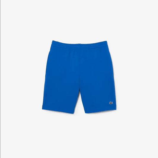 Lacoste Men's Organic Brushed Cotton Fleece Shorts - Blue KXB - BLVD