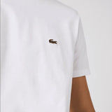 Men’s Lacoste Crewneck Pima Cotton Jersey T-shirt - White 001 - BLVD