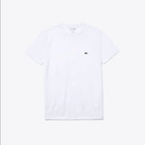 Men’s Lacoste Crewneck Pima Cotton Jersey T-shirt - White 001 - BLVD