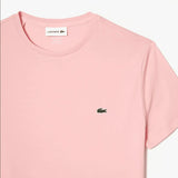 Men’s Lacoste Crewneck Pima Cotton Jersey T-shirt - Light Pink KF9 - BLVD