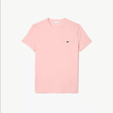 Men’s Lacoste Crewneck Pima Cotton Jersey T-shirt - Light Pink KF9 - BLVD