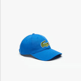 Men's Lacoste Unisex Adjustable Organic Cotton Twill Cap - Blue KXB - BLVD