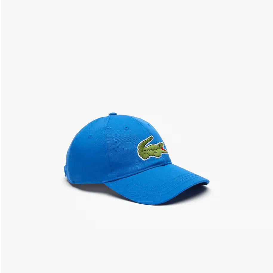 Men's Lacoste Unisex Adjustable Organic Cotton Twill Cap - Blue KXB - BLVD