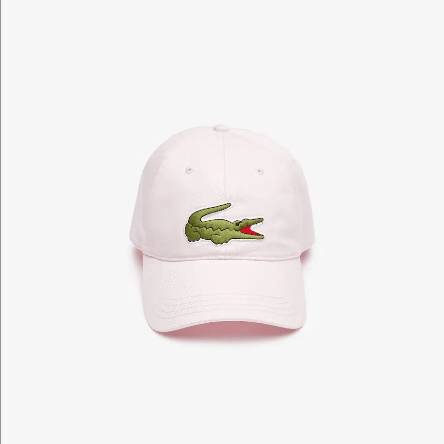 Men's Lacoste Unisex Adjustable Organic Cotton Twill Cap - Light Pink T03 - BLVD