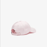 Men's Lacoste Unisex Adjustable Organic Cotton Twill Cap - Light Pink T03 - BLVD