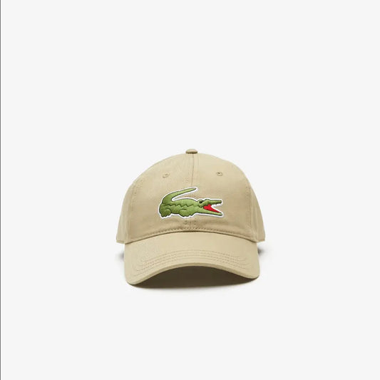 Men's Lacoste Unisex Adjustable Organic Cotton Twill Cap - Beige CB8 - BLVD