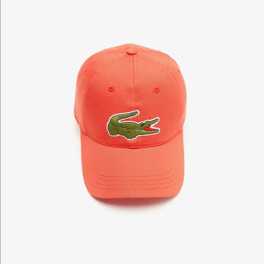 Men's Lacoste Unisex Adjustable Organic Cotton Twill Cap - Watermelon 02K - BLVD