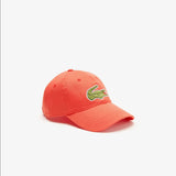 Men's Lacoste Unisex Adjustable Organic Cotton Twill Cap - Watermelon 02K - BLVD