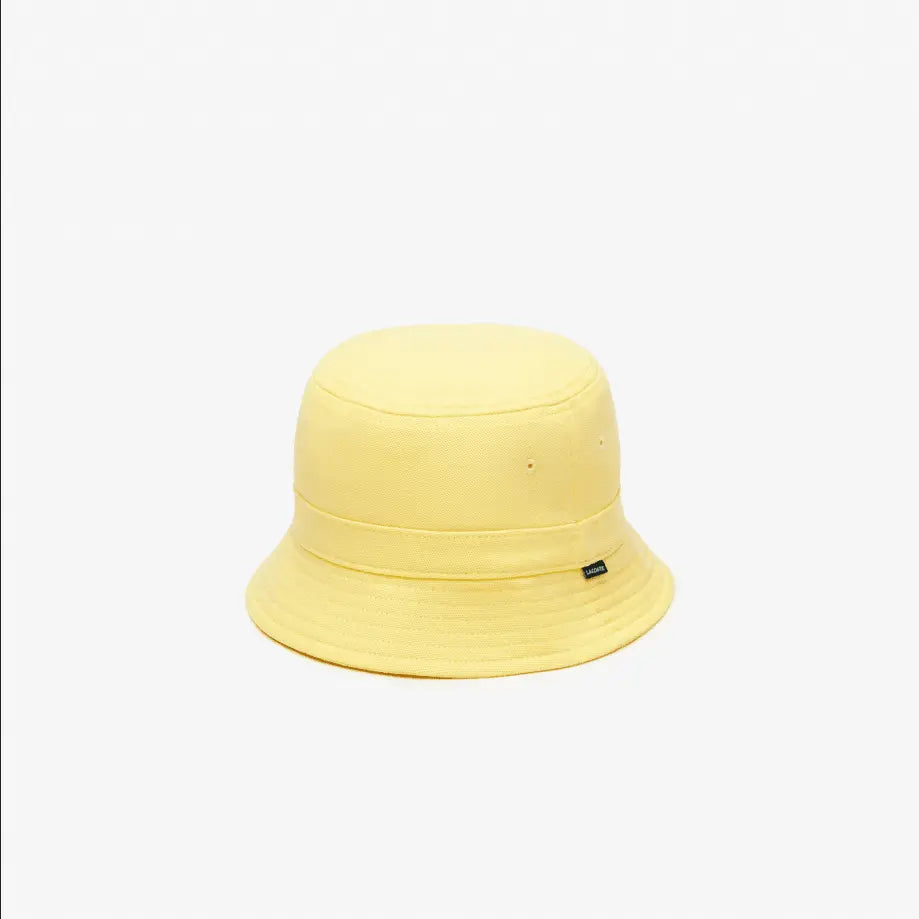 Men's Lacoste Unisex Organic Cotton Bucket Hat - Yellow 107 - BLVD