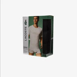 Lacoste Men's Crew Neck Cotton T-Shirt 3-Pack - Black - BLVD