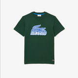 Lacoste Men’s Cotton Jersey Print T-shirt & Shorts Set - Green Blue