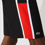 Lacoste Men's SPORT Colorblock Panels Lightweight Shorts - Black