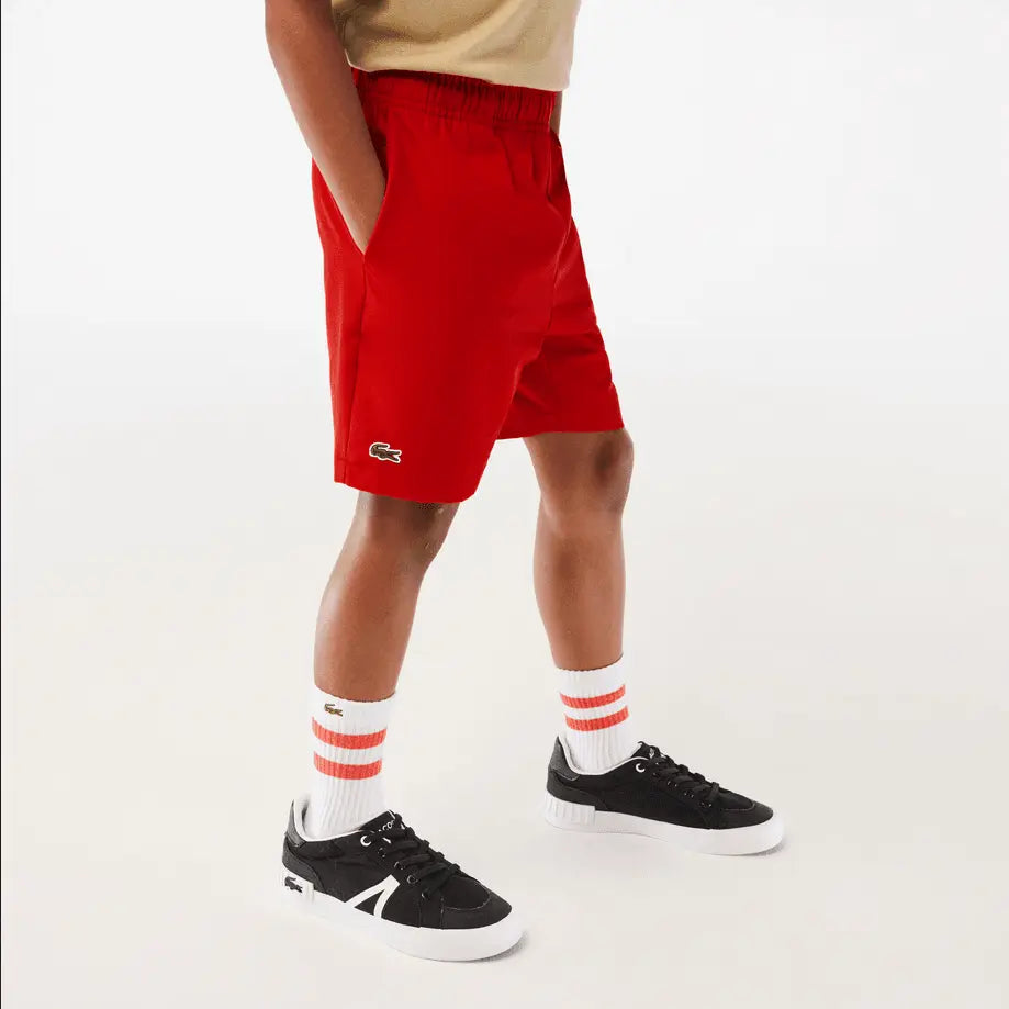 Lacoste Kids' SPORT Lightweight Shorts - Red - BLVD