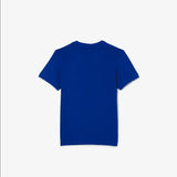 Kids’ Lacoste x Netflix Organic Cotton Print T-Shirt - Blue JQ0 - BLVD