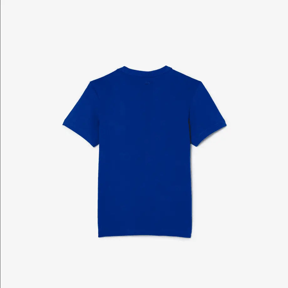 Kids’ Lacoste x Netflix Organic Cotton Print T-Shirt - Blue JQ0 - BLVD