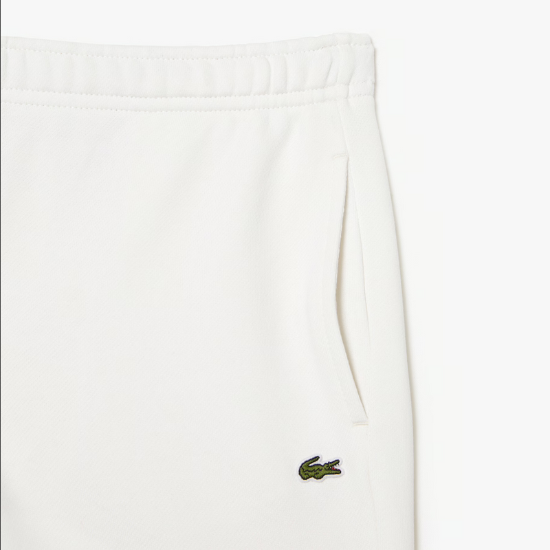 Lacoste Kids’ Contrast Print Organic Cotton T-Shirt & Branded Shorts Set - White Green
