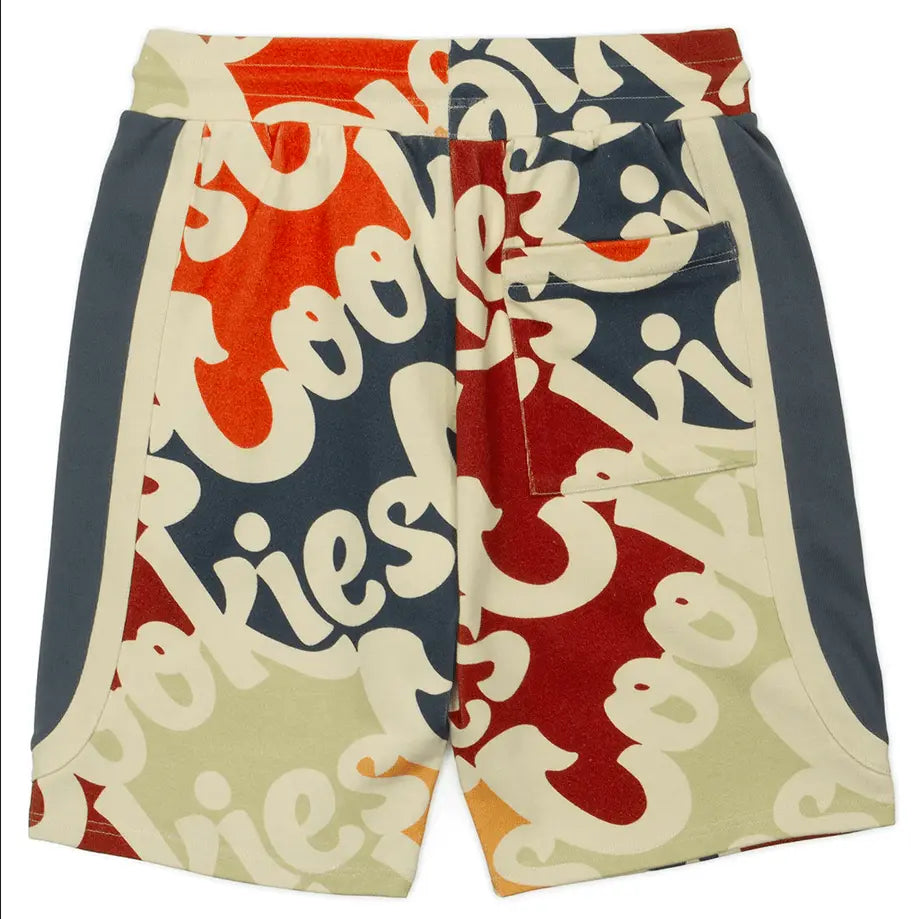 Cookies Continental All Over Print S/S Woven Shirt & Short Set - Cream - BLVD