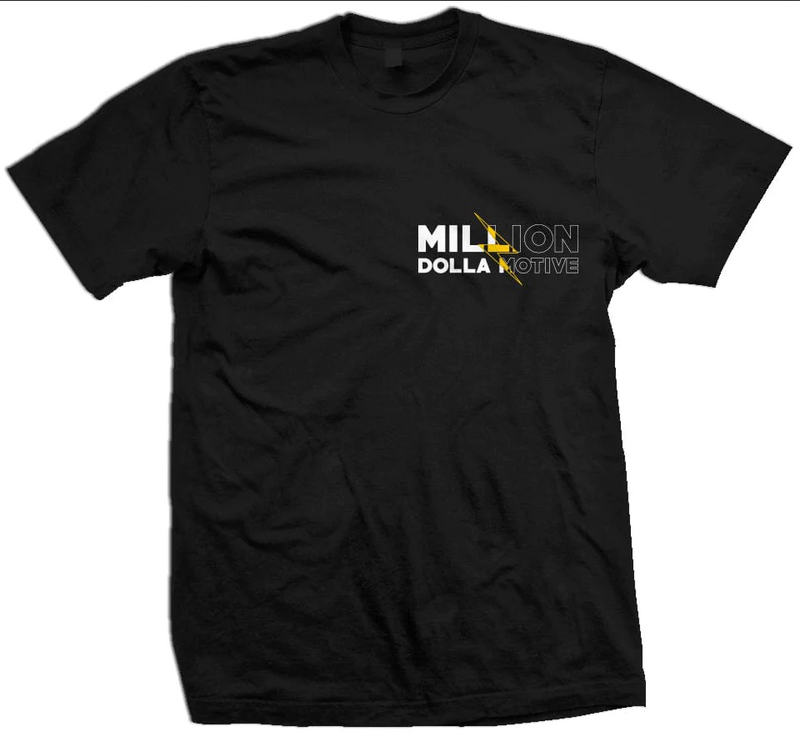 Million Dolla Motive - Pray Manifest Hustle - Black Yellow T-Shirt