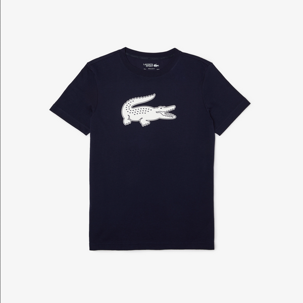 Lacoste  Men's SPORT 3D Print Croc Jersey T-Shirt - Navy / White 525