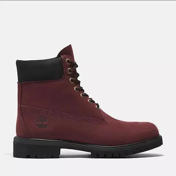 Men's Timberland® 50th Anniversary Edition 6-Inch Waterproof Boot - Burgundy Nubuck - BLVD