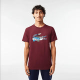 Lacoste Men's SPORT Cotton Jersey T-Shirt - Bordeaux Yup - BLVD