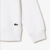 Lacoste Men's Classic Fit Cotton Fleece Sweatshirt - White 001 - BLVD