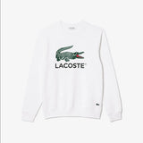 Lacoste Men's Classic Fit Cotton Fleece Sweatshirt - White 001 - BLVD