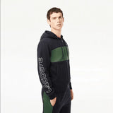 Lacoste Men's Colorblock Zip-Up Hoodie & Sweatpants Set - Navy Blue Green MI7 - BLVD