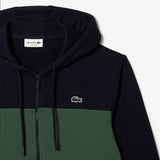Lacoste Men's Colorblock Zip-Up Hoodie & Sweatpants Set - Navy Blue Green MI7 - BLVD