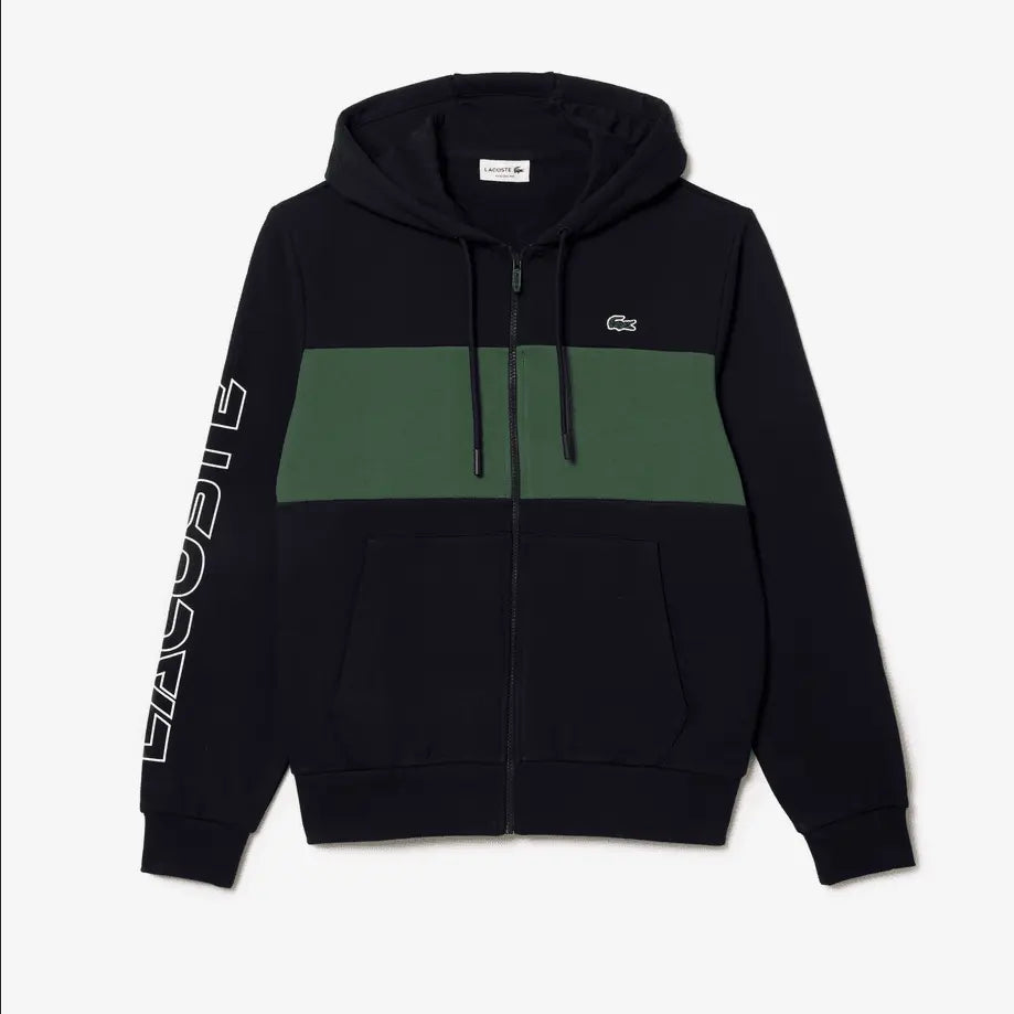 Lacoste Men's Colorblock Zip-Up Hoodie & Sweatpants Set - Navy Blue Green MI7 - BLVD