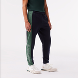 Lacoste Men's Colorblock Zip-Up Hoodie & Sweatpants Set - Navy Blue Green MI7