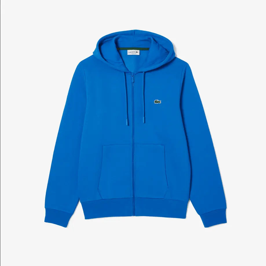 Lacoste Men’s Kangaroo Pocket Zip Up Hoodie & Tapered Fit Trackpants Set - Blue SIY - BLVD