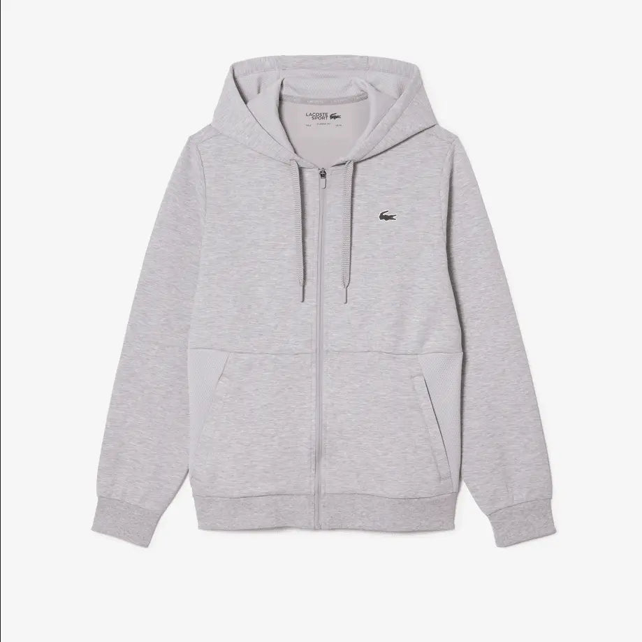 Lacoste Men’s SPORT Mesh Panels Hoodie & Sweatpants Set - Grey 9YA - BLVD