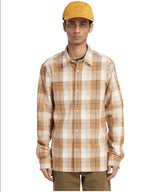 Timberland Men’s Windham Flannel Shirt - Wheat Boot Yarn-Dyed - BLVD