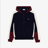 Lacoste Men's Colorblock Zip-Up Hoodie & Jogger Set - Navy Maroon White PIG - BLVD