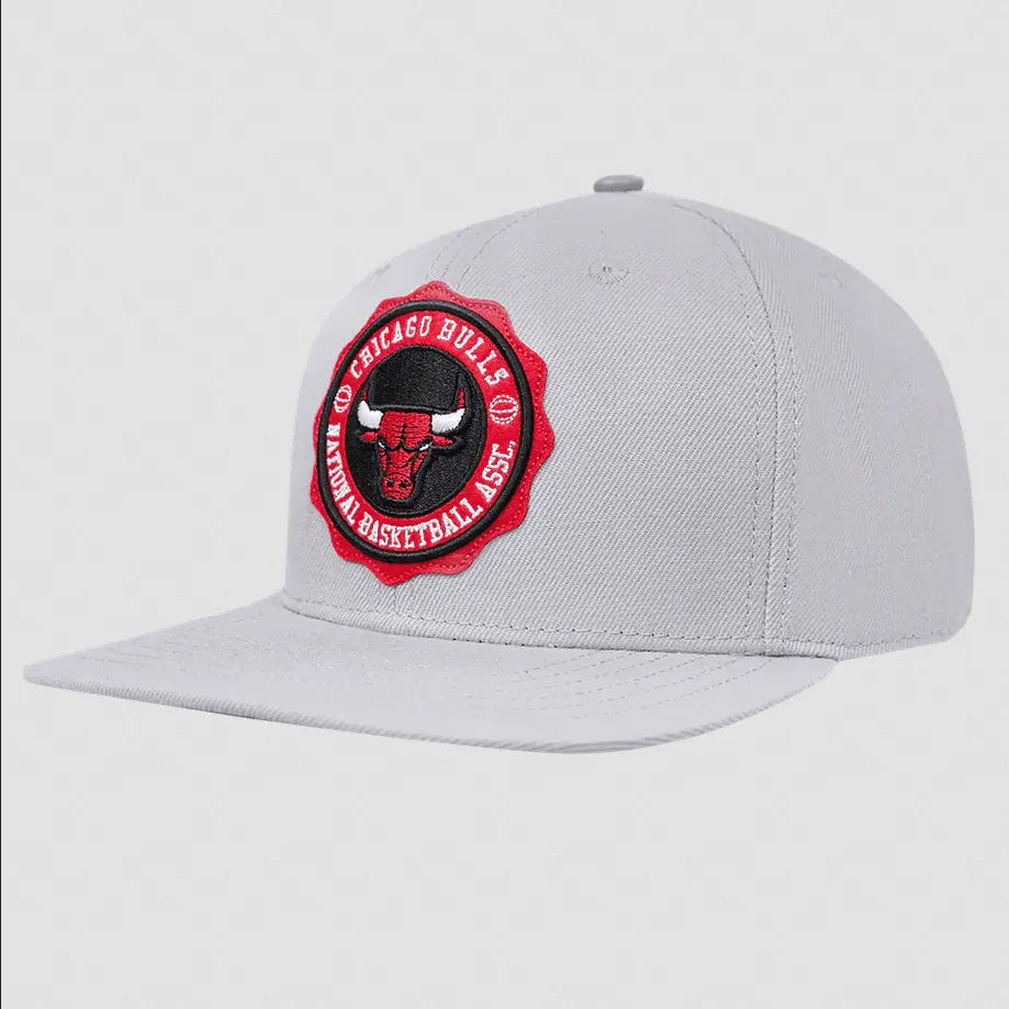 Pro Standard - Chicago Bulls Crest Emblem Wool Snapback Hat - Gray - BLVD
